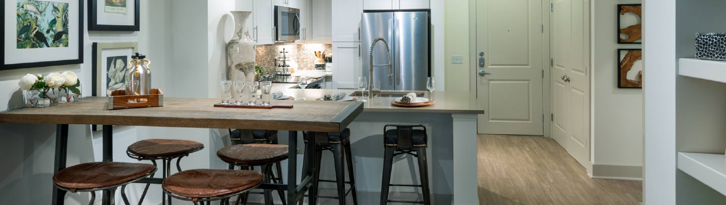 Beautiful kitchen with hardwood flooring